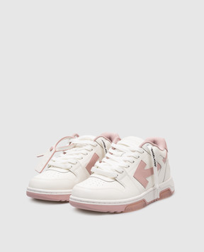 Off-White Білі шкіряні кросівки Оut of office OWIA259C99LEA018