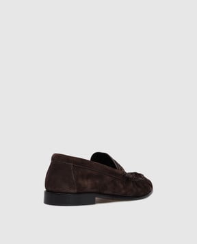 Saint Laurent Коричневі замшеві лофери 8394712W5AC