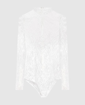 Balmain Біле боді з мережива FF1BG515CG07
