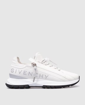 Givenchy Белые кожаные кроссовки Spectre с логотипом. BH009BH1Q4