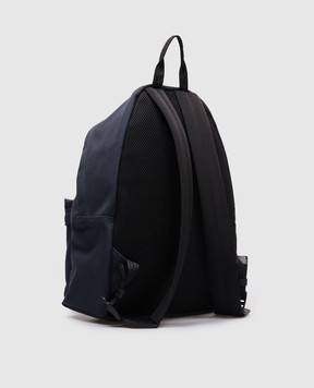 Versace Детский синий рюкзак с принтом логотипа 10180151A15289