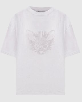 Balenciaga Сіра футболка Kittycat 850989TTVC4