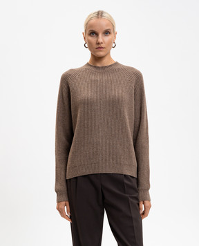John Smedley Коричневий светр LYLLA з кашеміру і вовни LYLLA