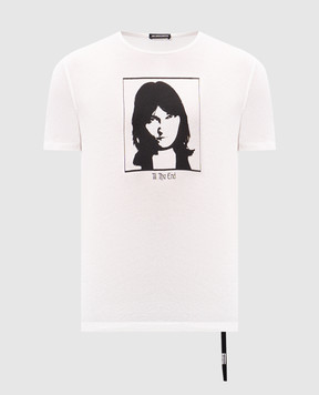 Ann Demeulemeester Белая футболка с принтом Till The End B0012513FA206