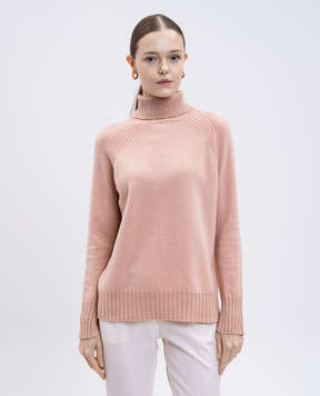Twinset Рожевий светр з вовни і кашеміру з люрексом 252TP3582