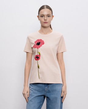 Max Mara Рожева футболка LAGHI з паєтками LAGHI