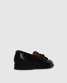 Valentino Чорні шкіряні глянцеві лофери Bowshire 7Y2S0L07CEE