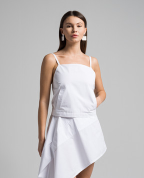 Max Mara Sportmax Білий топ CARMINE з кристалом CARMINE