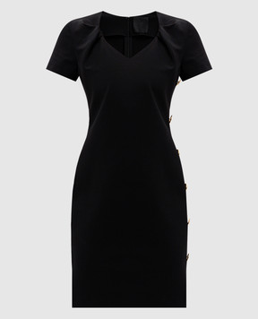 Givenchy Чорна сукня міні з брендовою фурнітурою BW22AF30RB
