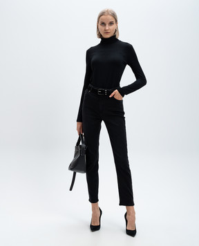 Twinset Чорні джинси з патчем логотипа 242TT2500