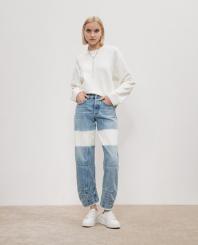 Jil Sander Блакитні джинси з ефектом відбілювання J02KA0230J46463