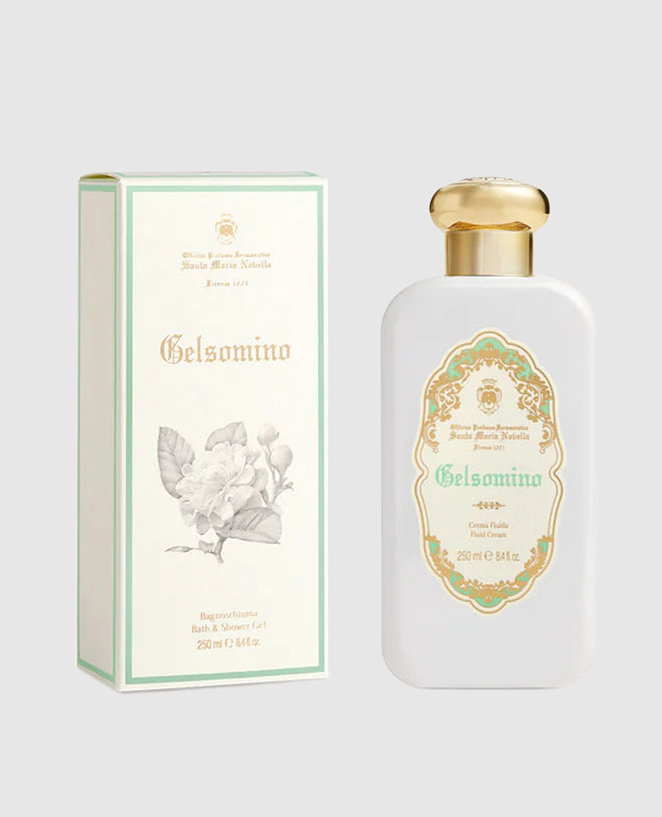 

Женский крем-флюид для тела Gelsomino 250 мл, Белый, Крема для тела