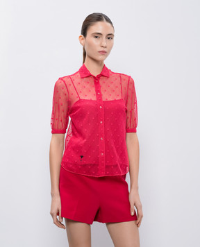 Christian Dior Рожева блуза з сітки 141B58A8748