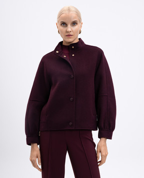 Twinset Бордовая куртка с шерстью 252TP2071