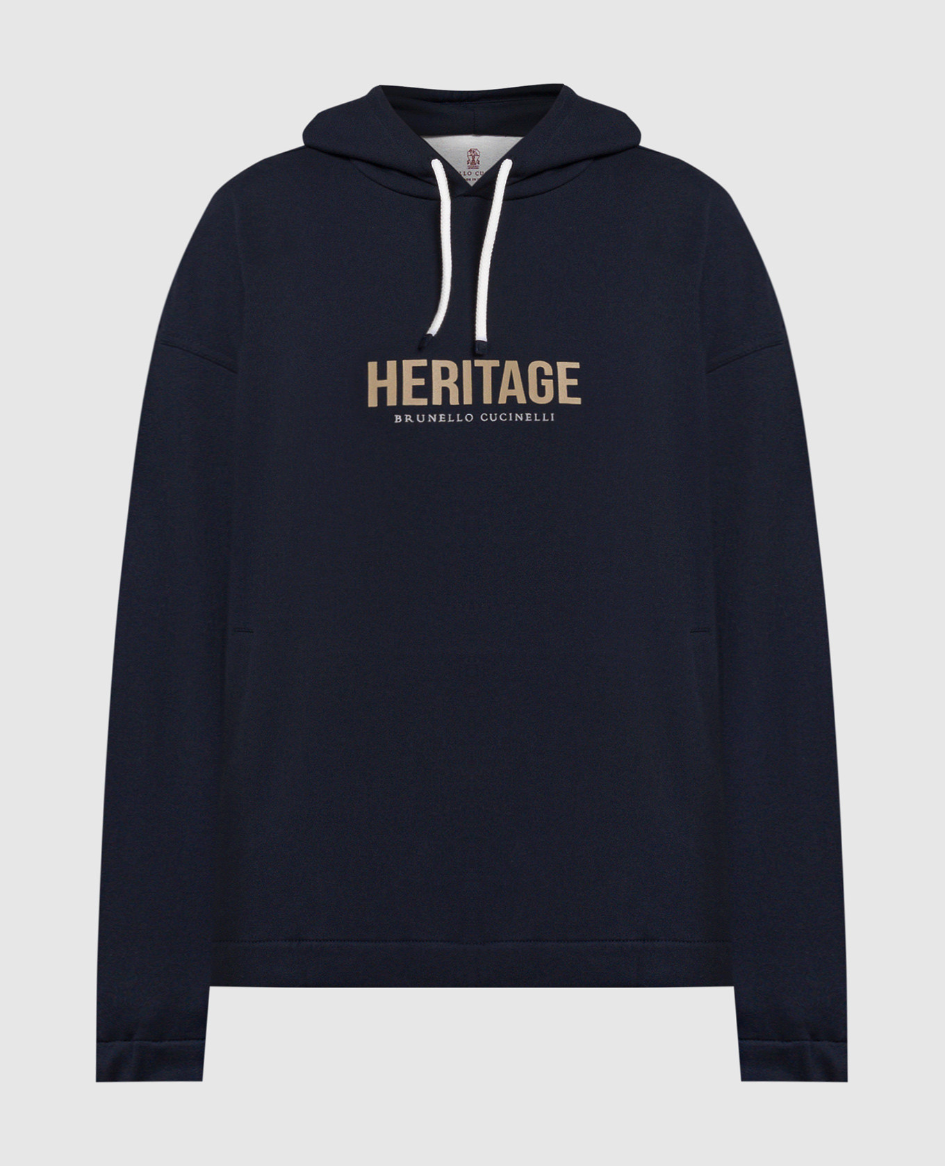 Blue hoodie with logo