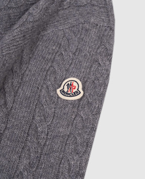 Moncler ENFANT Дитячий сірий светр з вовною K29549C00004M12411214