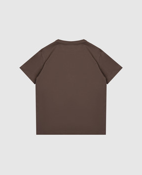 Brunello Cucinelli Дитяча коричнева футболка B0B13T177A