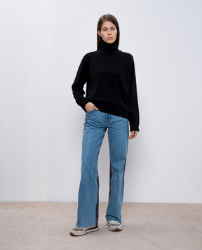 John Smedley Чорний светр Fairlie з вовни та кашеміру FAIRLIE