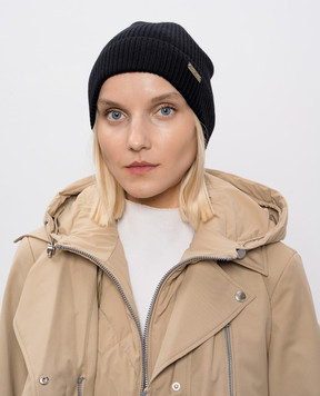 Mackage Чорна шапка DAWSON з логотипом DAWSON