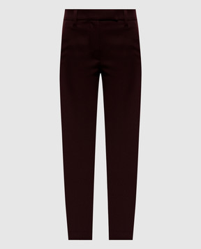 Brunello Cucinelli Бордові штани MP126P7258