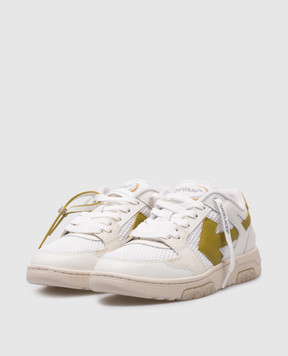 Off-White Белые комбинированные кроссовки Slim Оut Оf Оffice OWIA276F24LEA001
