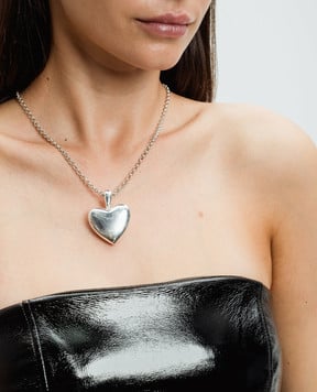 ANNIKA INEZ Срібний ланцюжок з підвіскою Voluptuous Heart у вигляді серця 591XL