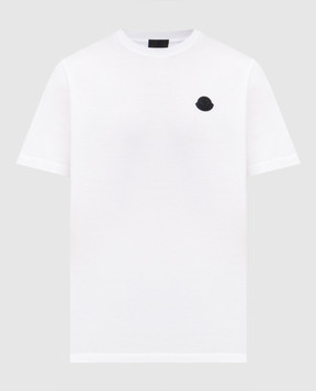 Moncler Біла футболка з логотипом K10918C000738390Y