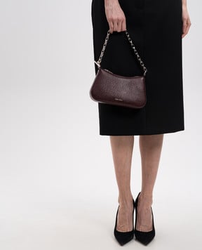 Alexander McQueen Коричнева шкіряна сумка-хобоT-bar 8135531VDGB