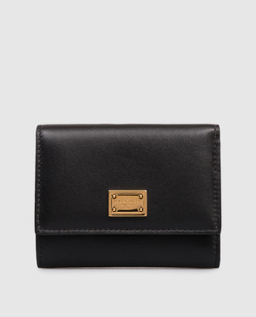 Dolce&Gabbana Черный кожаный портмоне с логотипом BI0770A9S25