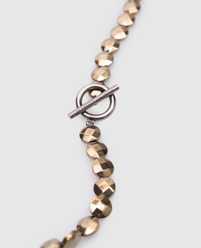 Brunello Cucinelli Золотое ожерелье с серебром MCOW0P610