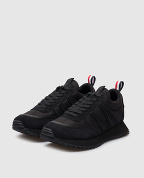 Moncler Чорні комбіновані кросівки Pacey з логотипом K109A4M00210M4156