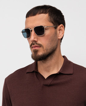 Dunhill Золотые солнцезащитные очки DU0103S