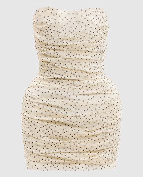 Magda Butrym Бежева сукня міні в горох DRESS27342725