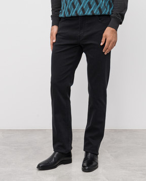 Stefano Ricci Черные джинсы с логотипом MFT53B1100RT51BK