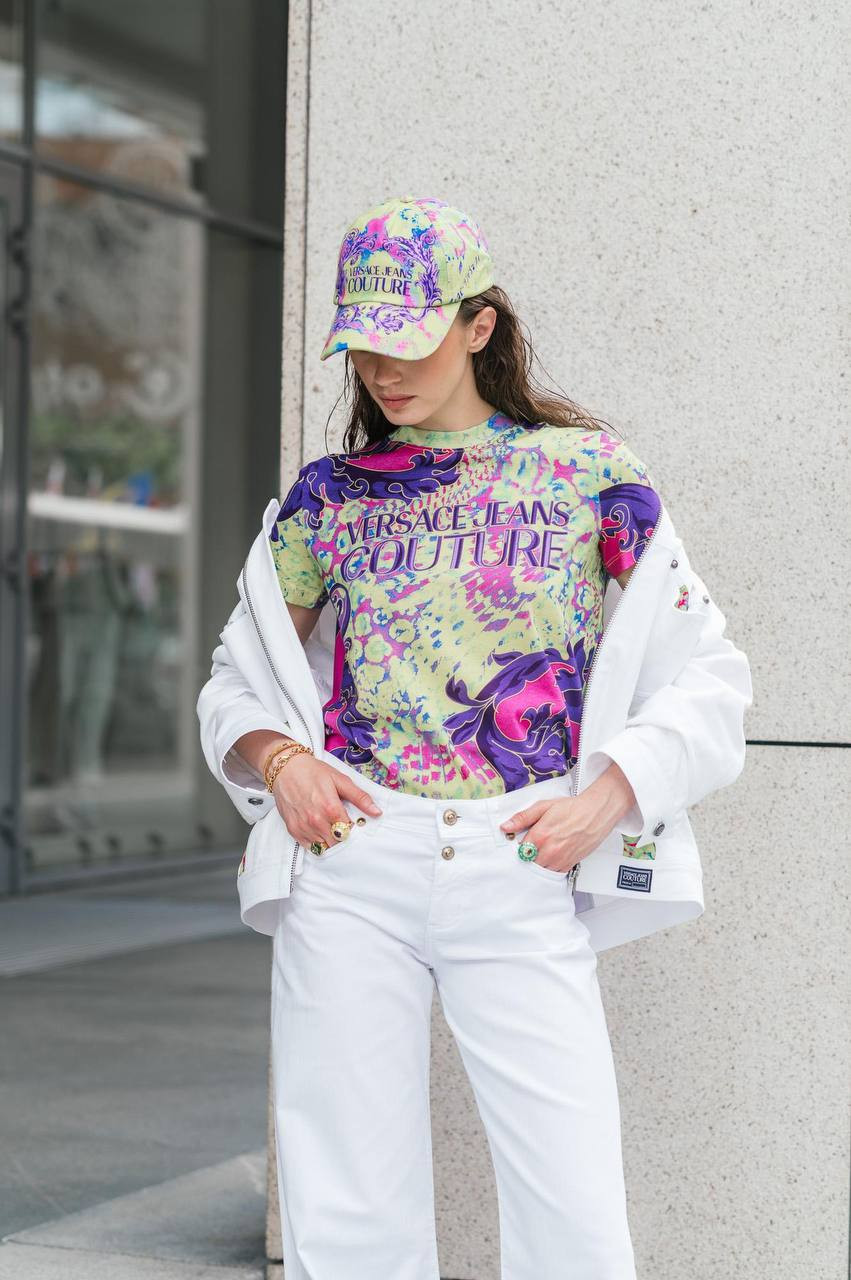 Versace Jeans Couture Футболка з принтом Animalier 76HAH6P3JS350 зображення 6