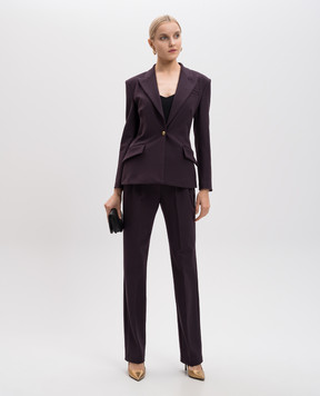 Versace Jeans Couture Фіолетові штани в стилі бароко 77HAA117N0394