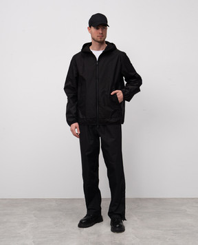 Moncler Чорна вітровка Granier з логотипом K10911A00105539ZD