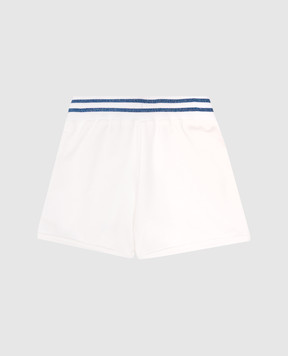 Dolce&Gabbana Дитячі білі шорти з вишивкою логотипа L5JQ0DG7OJ2812+