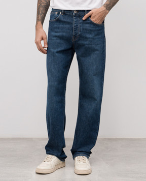 Trussardi Сині джинси з ефектом потертості P404H304775NMJ390D93