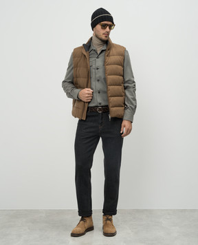 Brunello Cucinelli Бежевый гольф из шерсти и кашемира M2400103