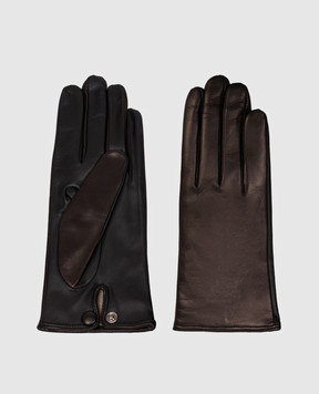 Sermoneta Gloves Шкіряні рукавички чорного кольору M39