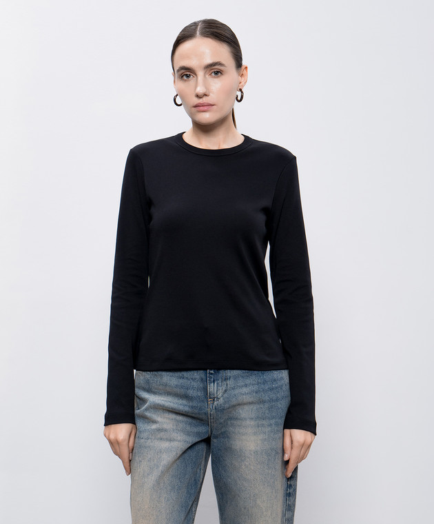 Helmut Lang Чорний лонгслів з логотипом O06HW507 зображення 3