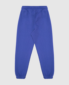 Off-White Детские фиолетовые джоггеры с логотипом OGCH001S25FLE002
