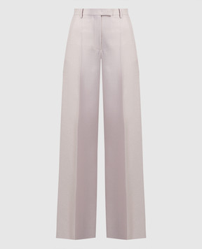 Valentino Розовые брюки из шерсти и шелка 4B0RB5D08BQ
