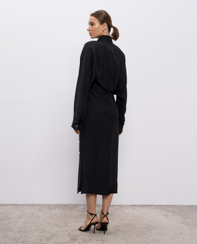 Max Mara Sportmax Черное платье-рубашка MARANTA MARANTA
