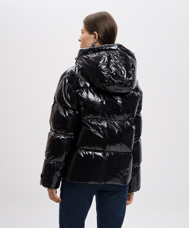 Woolrich Черный глянцевый пуховик с логотипом CFWWOU1082FRUT3787 изображение 4