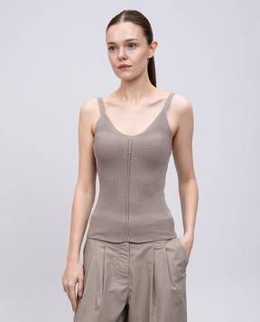 PROENZA SCHOULER Бежевый топ Gene с шелком WL2527582KY344
