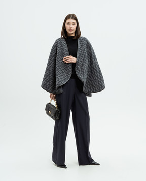 Valentino Чорний светр з вовни з вишивкою логотипа 5B3KC56Q8MG