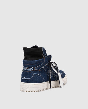 Off-White Синие хайтопы 3.0 Оff Сourt OMIA065F24FAB001