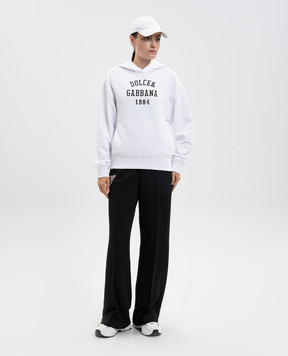 Dolce&Gabbana Белые худи с вышивкой логотипа F9S48ZGDDBA